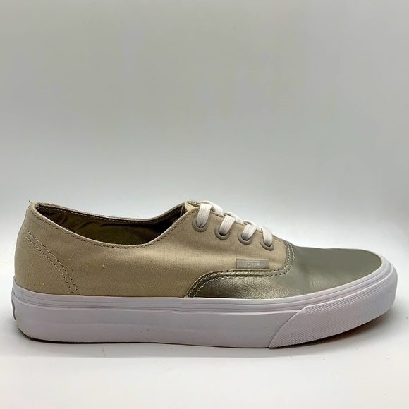Unisex Vans Canvas/Metallic boat shoes - Picture 1 of 11